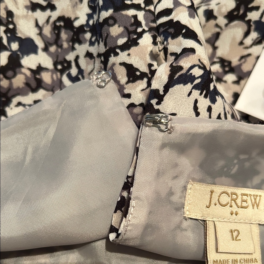 NWT J. Crew fully lined floral sleeveless Dress - Picture 6 of 9